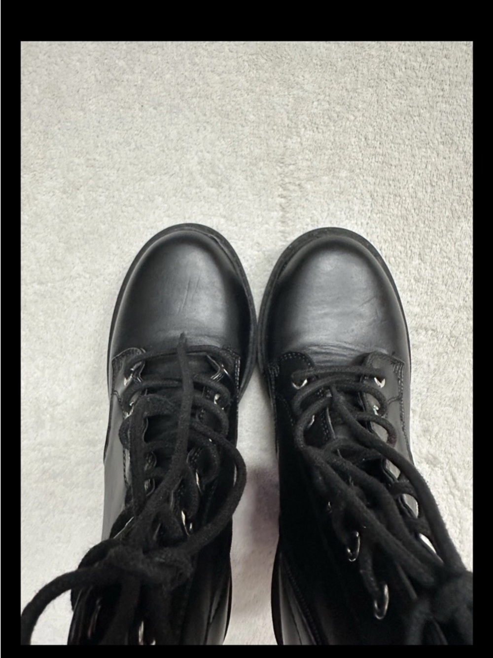 Forever 21 Women Black Boots Shoes Platform Size 7 - Picture 3 of 8